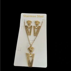Gold Designer Jewelry Set